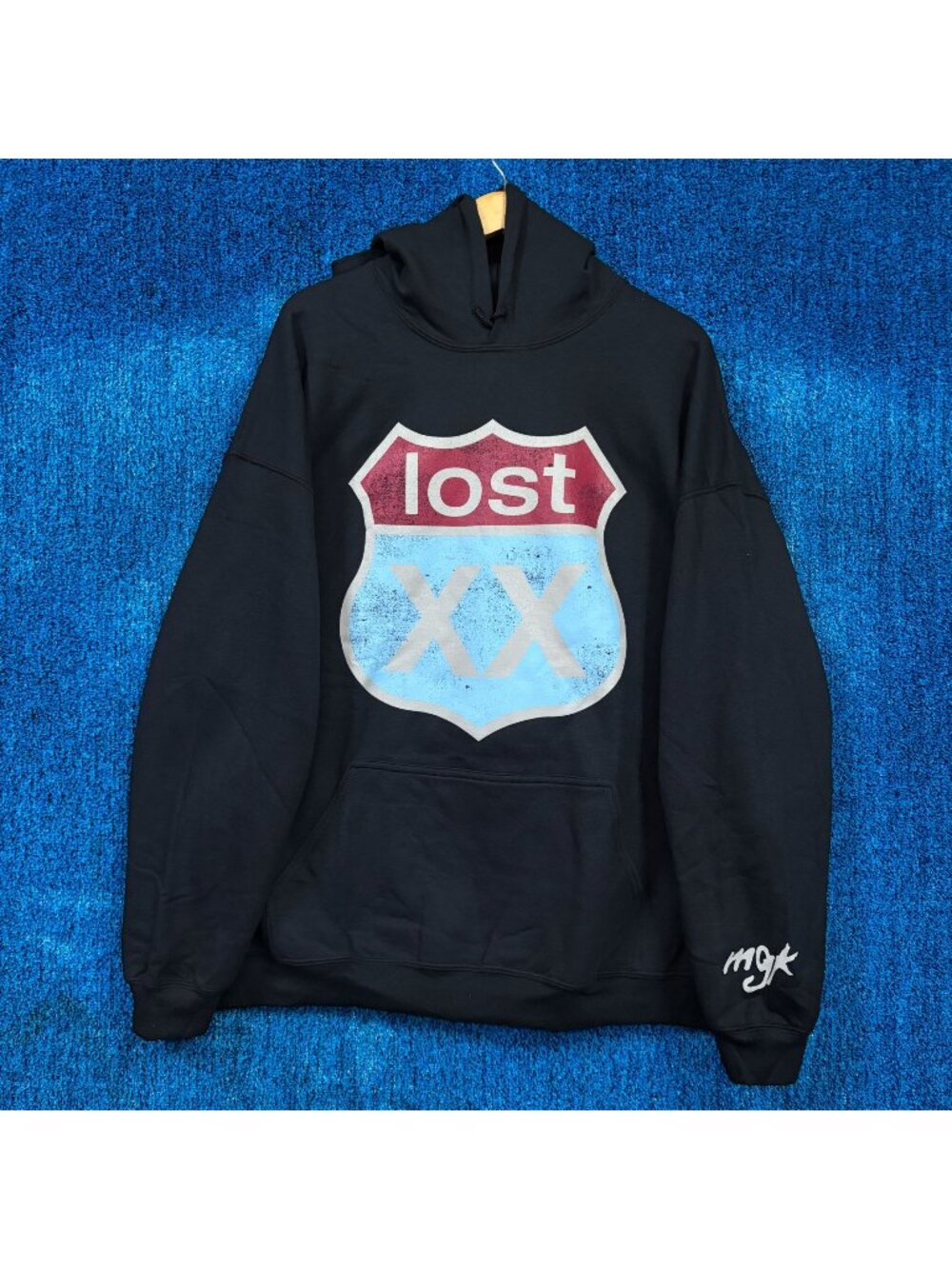 Machine Gun Kelly Lost Americana Album Route 66 Hoodie 2XL